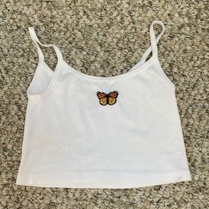 Brandy Melville Butterfly Tank
